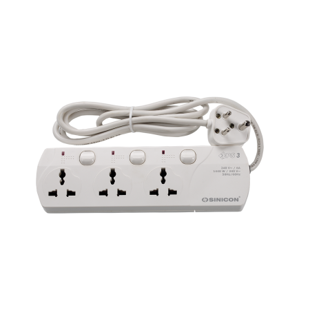 PES 3Way 2M Universal Socket 6Amps